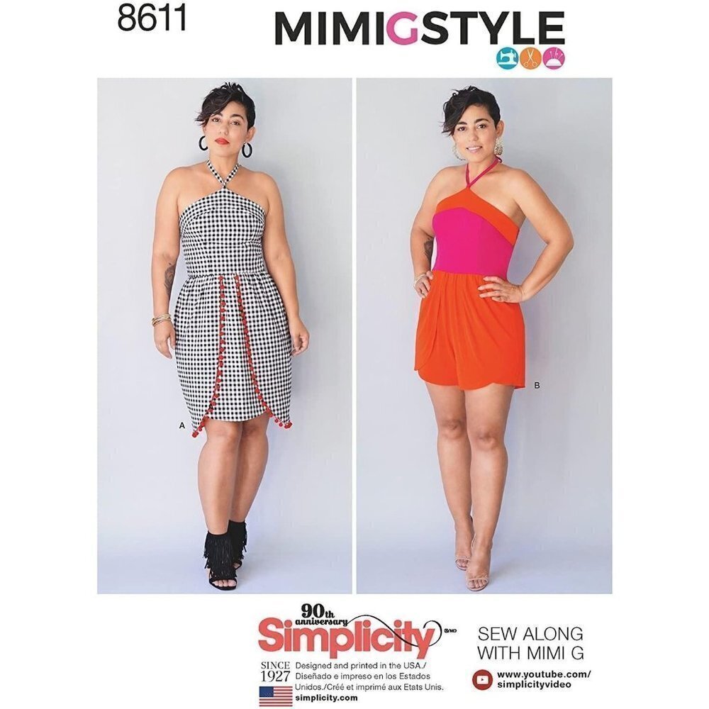 Simplicity‎ Sewing Pattern 8611 Misses Dress Romper by Mimi G Style Size 6-14